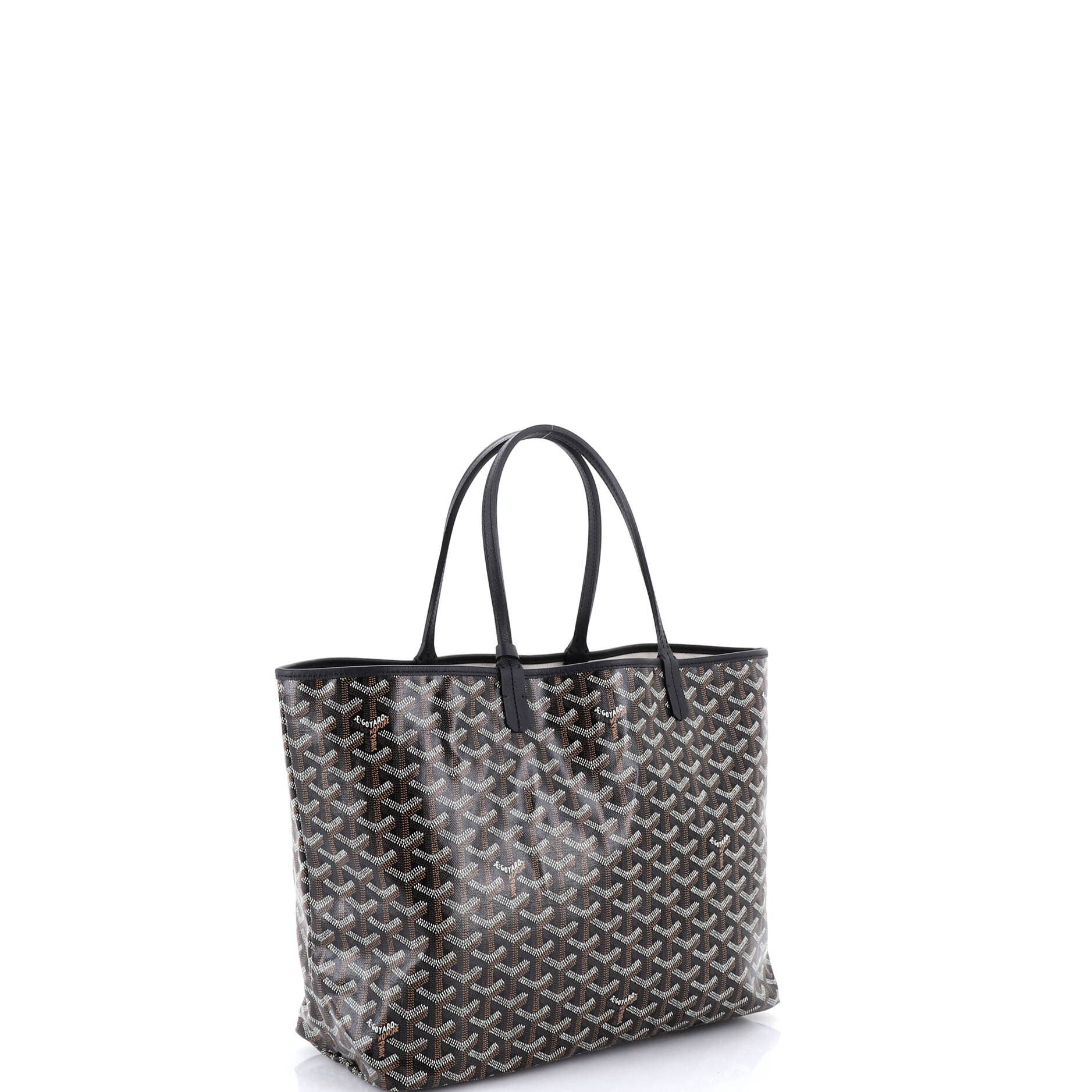 Pre-Owned Goyard Saint Louis Tote Coated Canvas PM, Alternate, color, Black