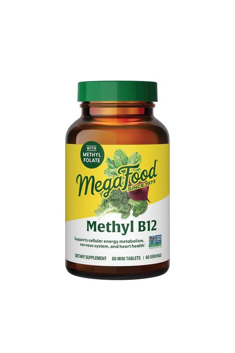 Methyl B12, Vegan Vitamin B12, Vitamin B6 & Methyl Folate for Women & Men, 60 Mini Tablets, Main, color, None