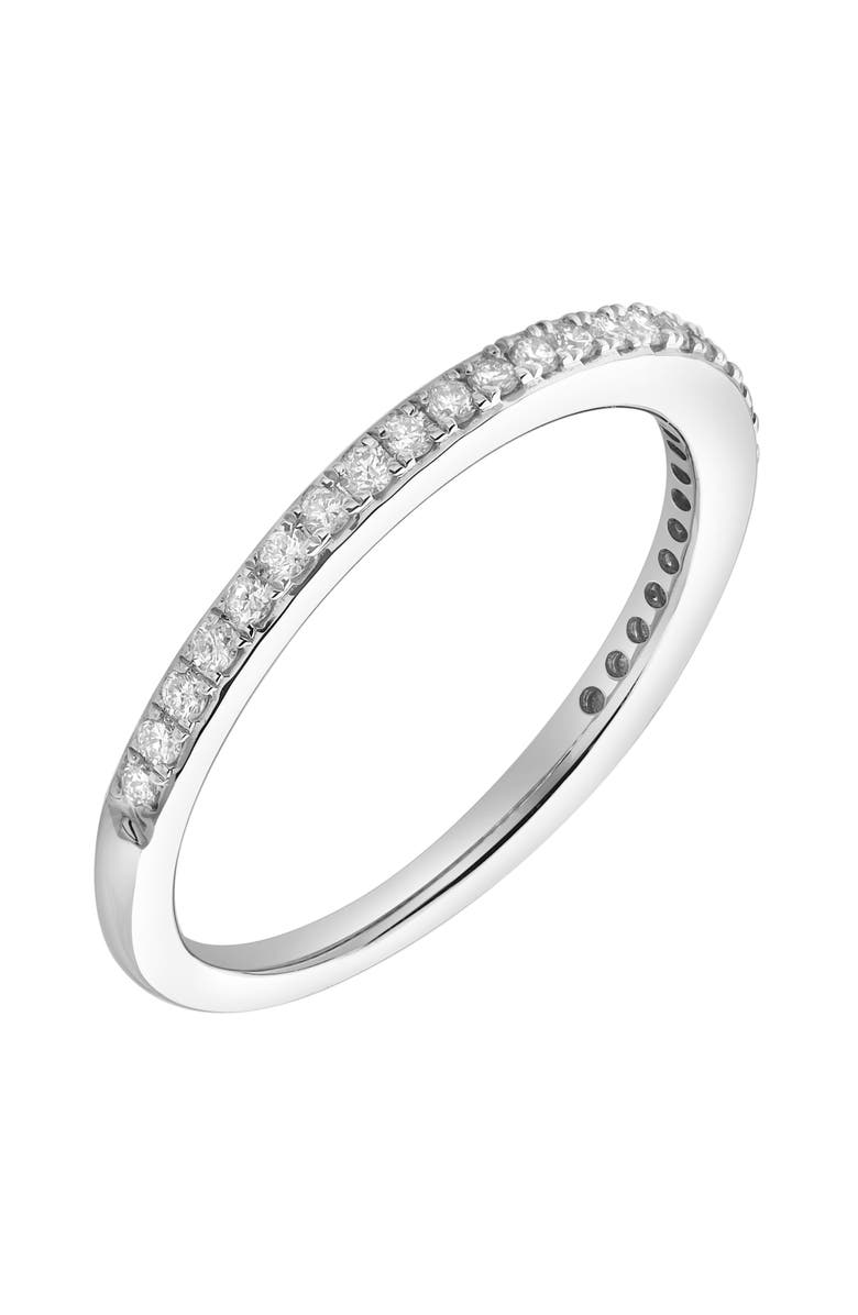 LuvMyJewelry Luna 14K Gold Round Diamond Studded Eternity Band Ring - 0.25cts, Alternate, color,