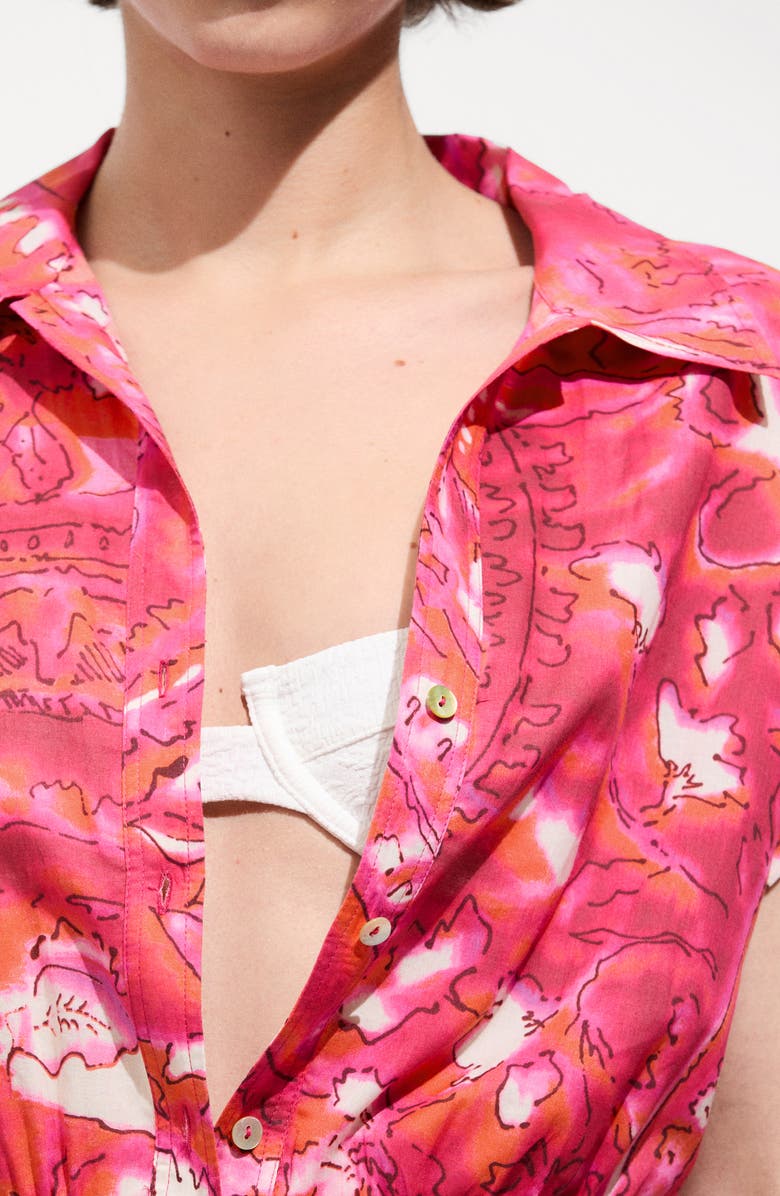 MANGO Print Romper, Alternate, color, 