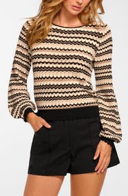 Ramy Brook Fiora Pointelle Sweater
