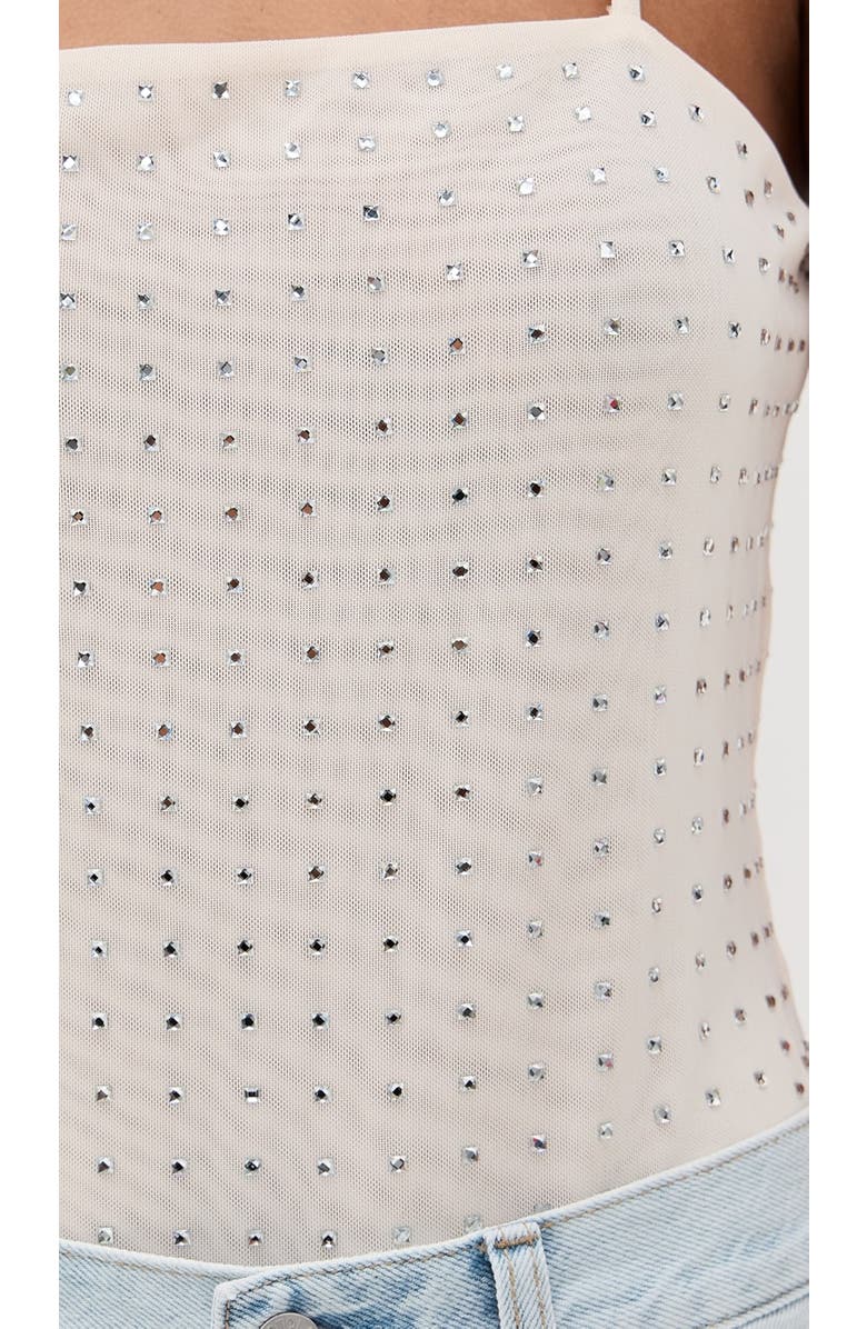 Dur Doux Madison T-Strap Bodysuit, Alternate, color, Cream