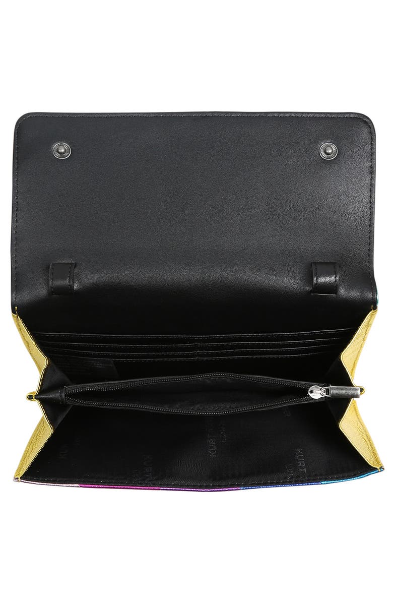 Kurt Geiger London Kensington Leather Wallet on a Chain, Alternate, color,