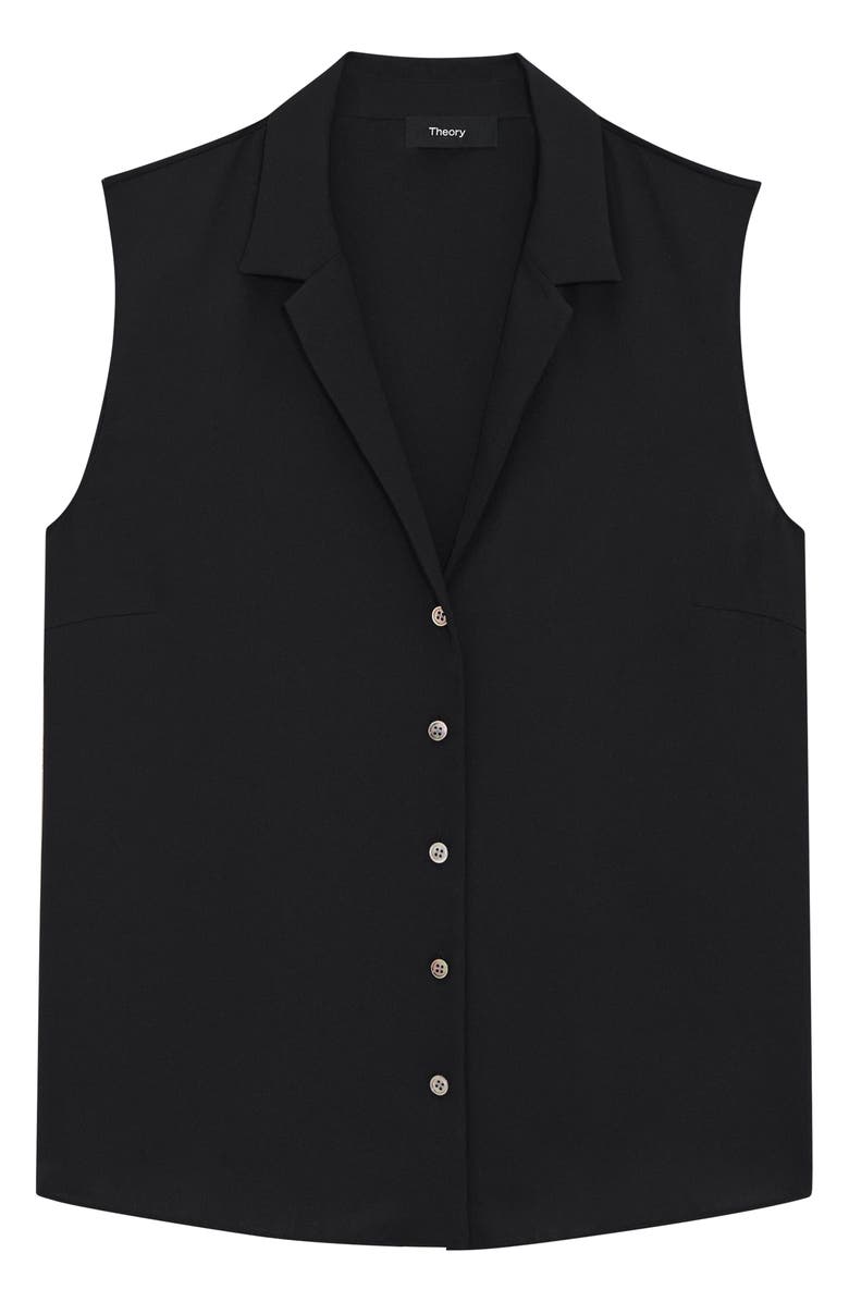 Theory Sleeveless Silk Woven Shirt, Alternate, color, 