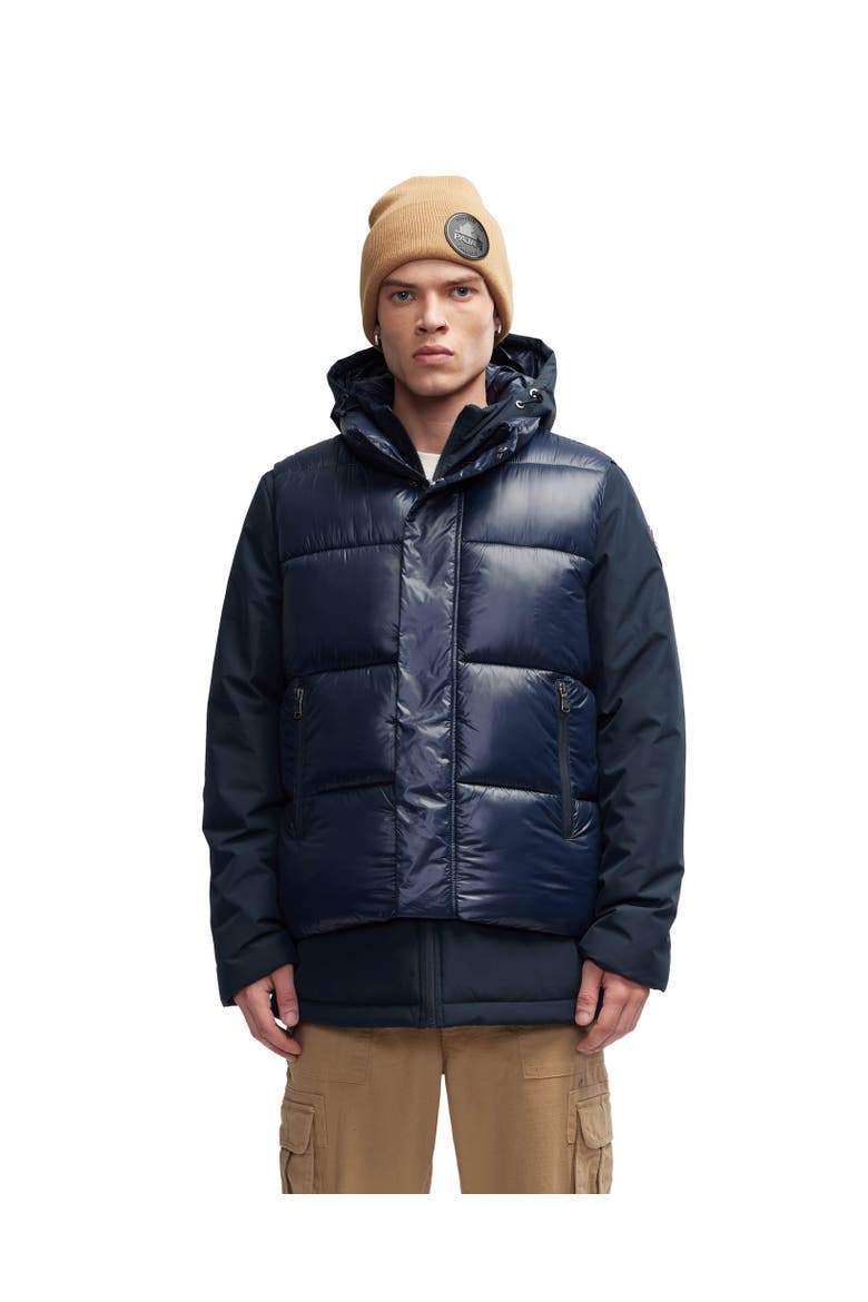 Men's Kiet 3 In 1 Padded Jacket with Inner Removable Lightweight Vest, Main, color, Navy