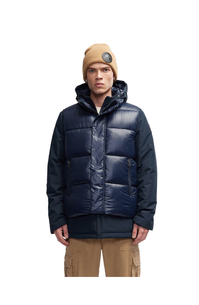 Pajar Men's Kiet 3 In 1 Padded Jacket with Inner Removable Lightweight Vest, Main, color, Navy