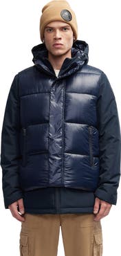 Pajar Men's Kiet 3 In 1 Padded Jacket with Inner Removable Lightweight Vest