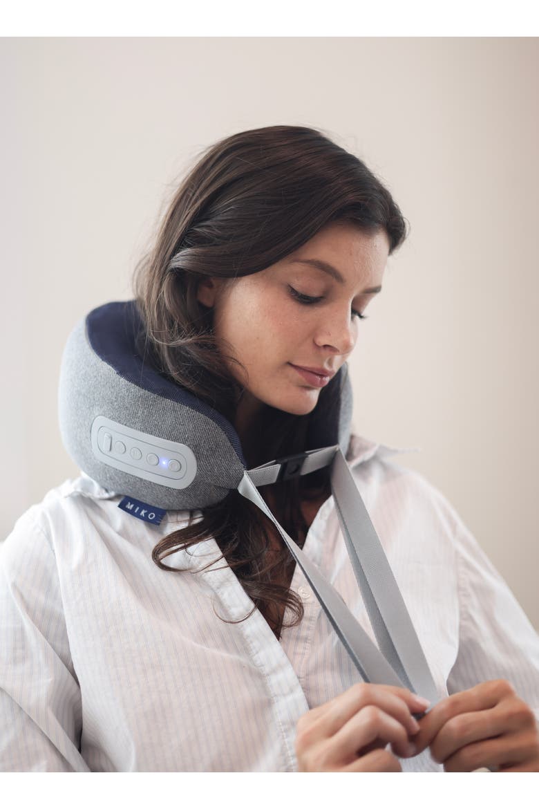 Snug Neck Massage Pillow with Heat, Alternate, color, Grey