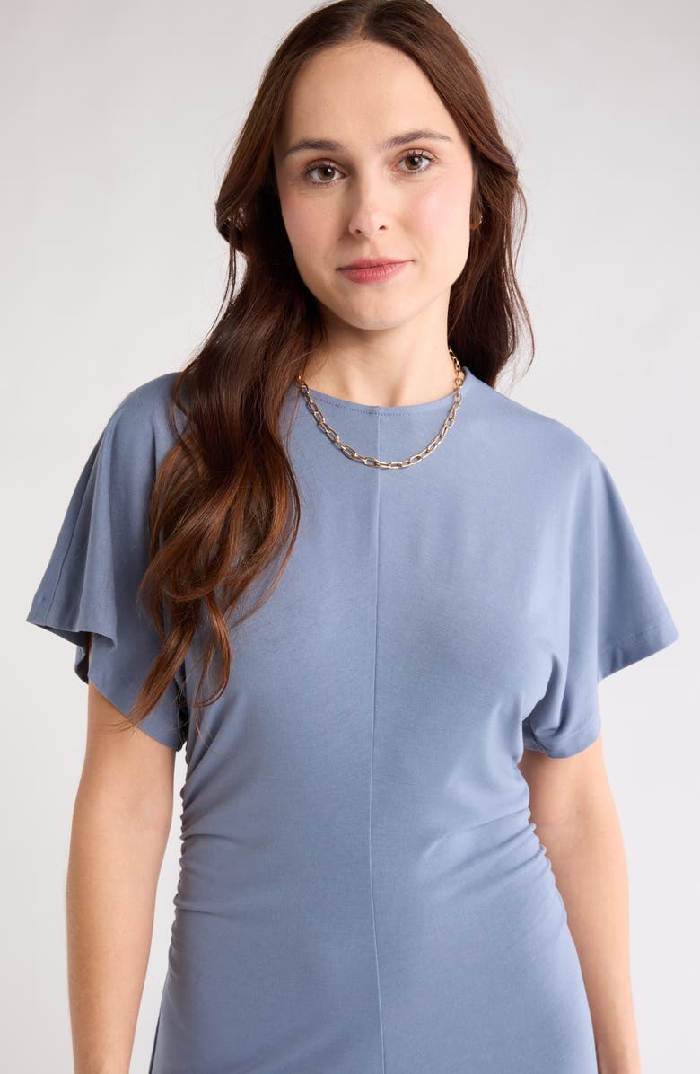 NORDSTROM RACK Dolman Sleeve A-Line Dress, Alternate, color, Blue Chip