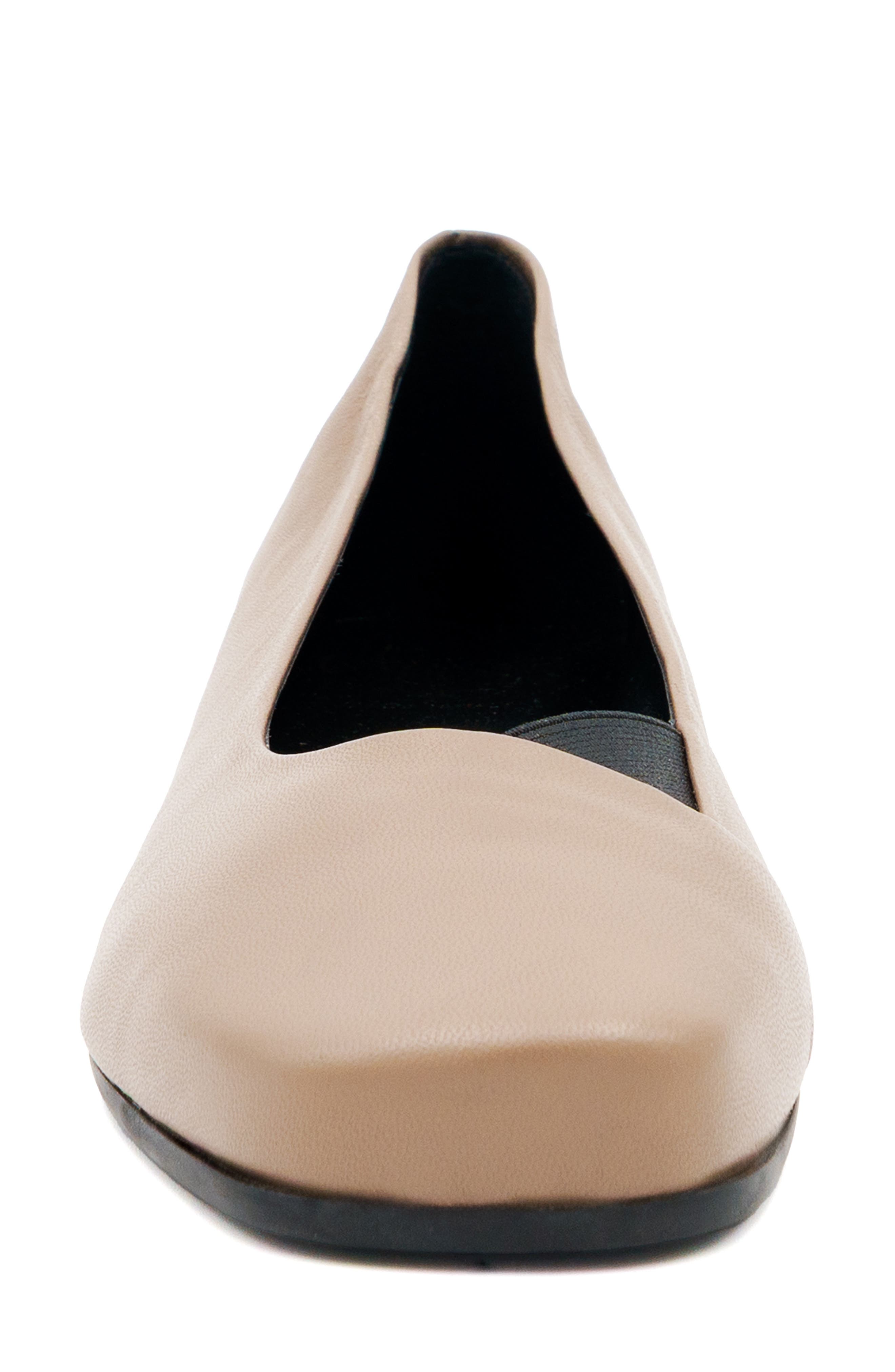 Sabbitato Leather Flat, Alternate, color, TAUPE