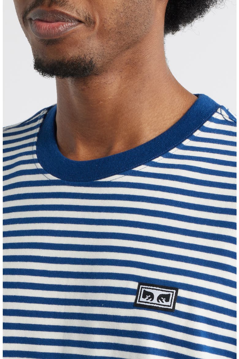 Established Works Eyes Stripe T-Shirt, Alternate, color, NAVY PEONY MULTI