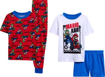 Kids' Mario 4-Piece Hacci Pajamas Set