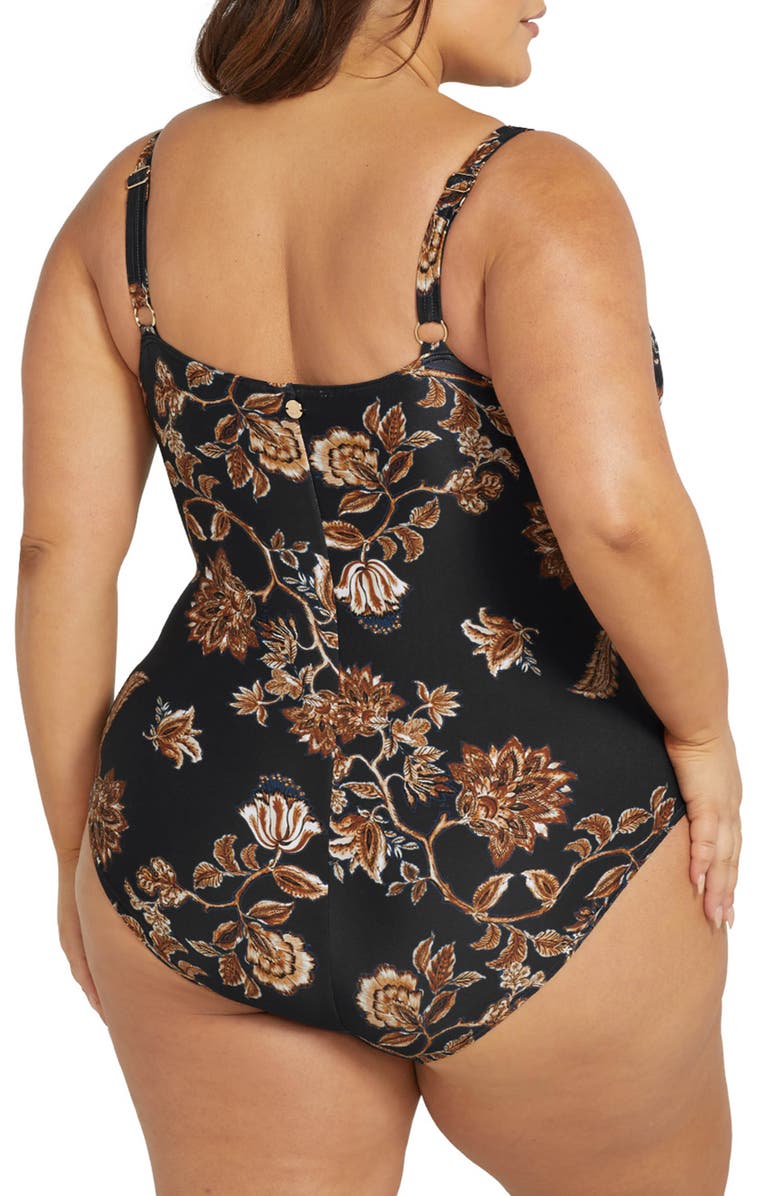 Artesands Chantique Hayes Underwire One-Piece Swimsuit, Alternate, color, Black
