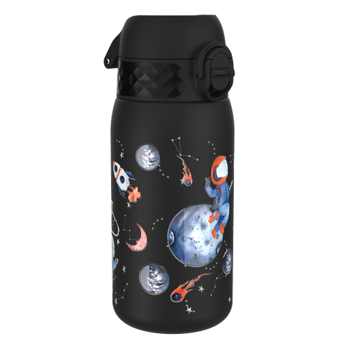 Ion8 Single Walled Stainless Steel Water Bottle In Black