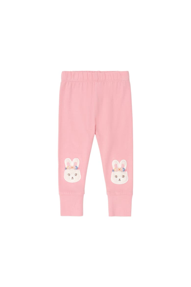 Flower Field Bunny Legging, Main, color, Dusty Pink
