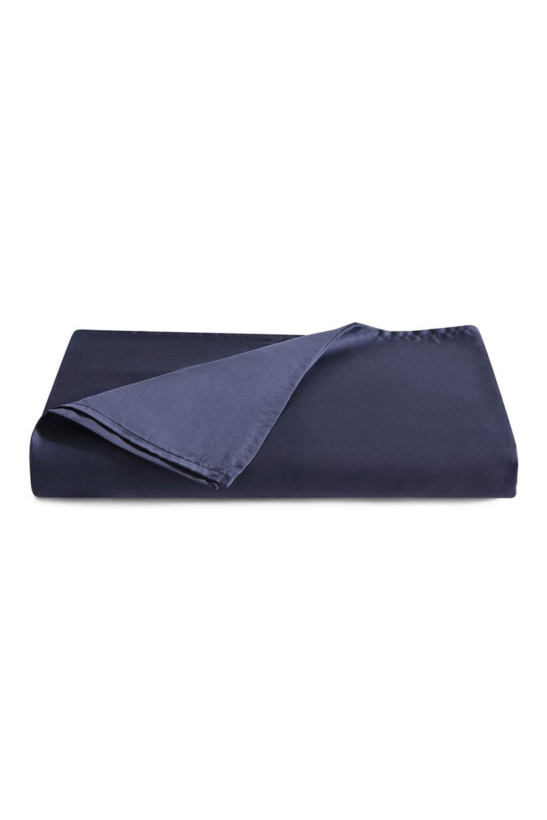 Silky Flat Sheet, Main, color, BARITONE BLUE