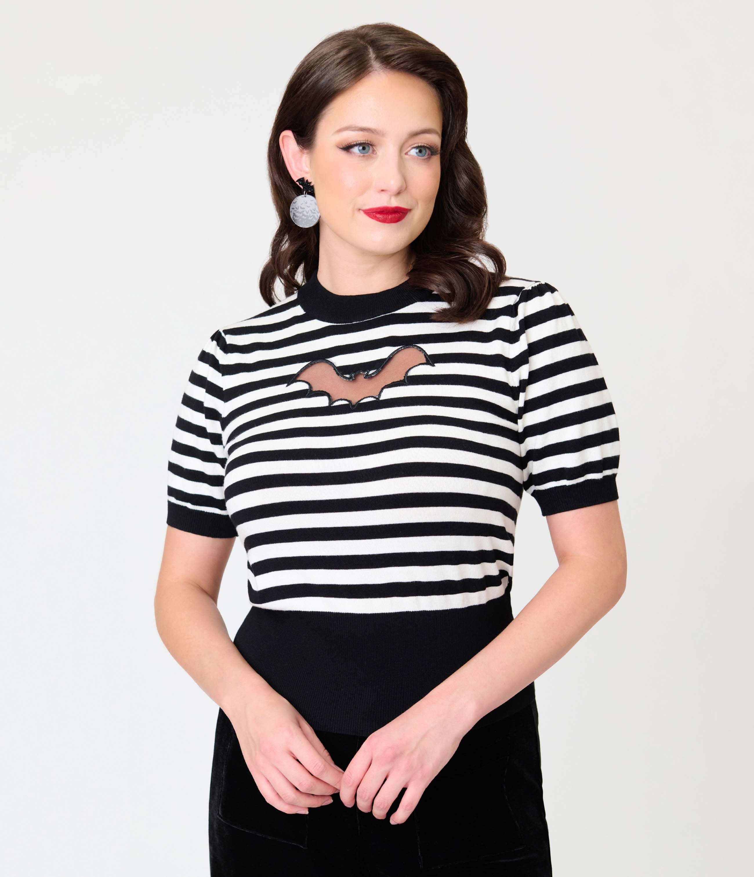 selected Black & White Stripe