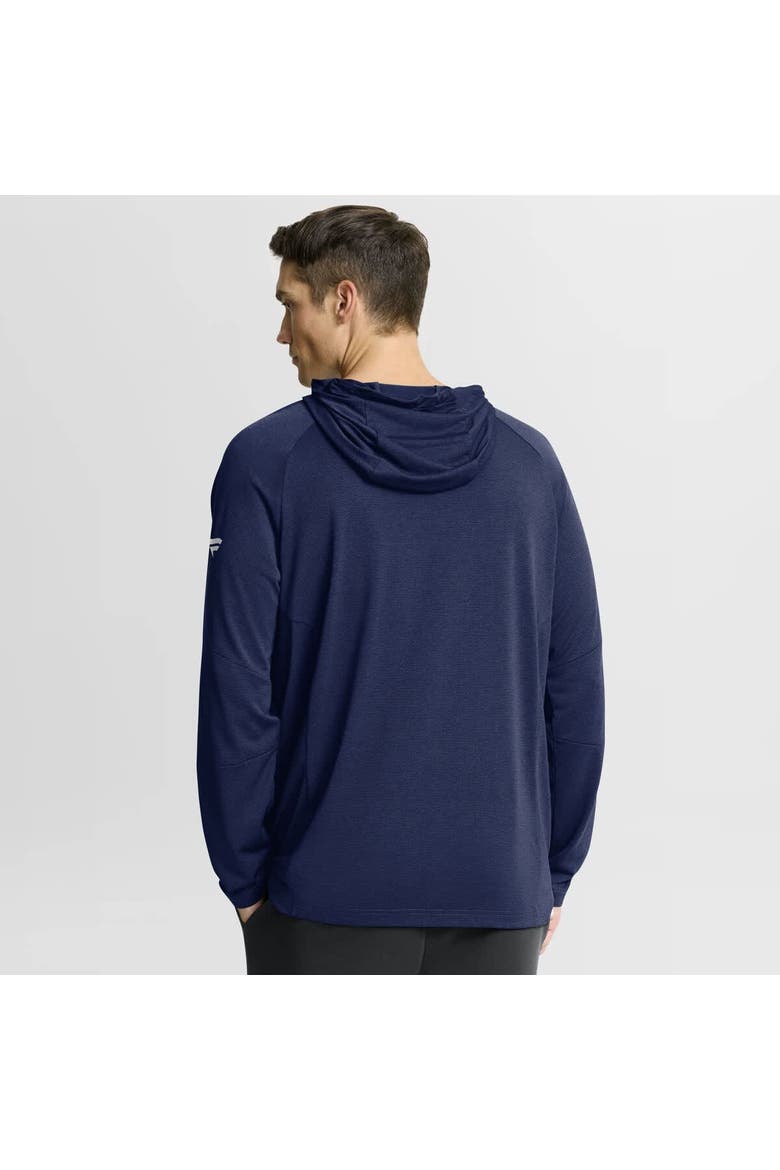 Men's Fanatics Navy Columbus Blue Jackets Authentic Pro Rink Raglan Hoodie, Alternate, color, Navy