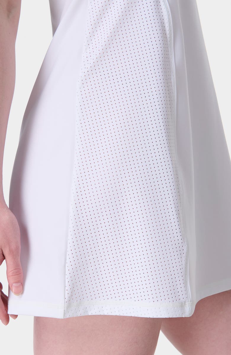 Sweaty Betty Racket Sleeveless Tennis Dress, Alternate, color, White