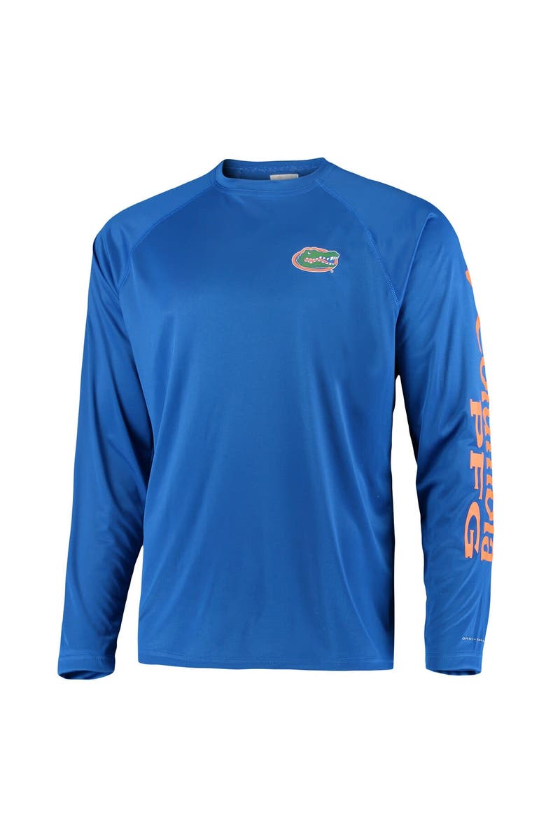 Columbia Men's Columbia Royal Florida Gators Terminal Tackle Omni-Shade Raglan Long Sleeve T-Shirt, Alternate, color, Royal