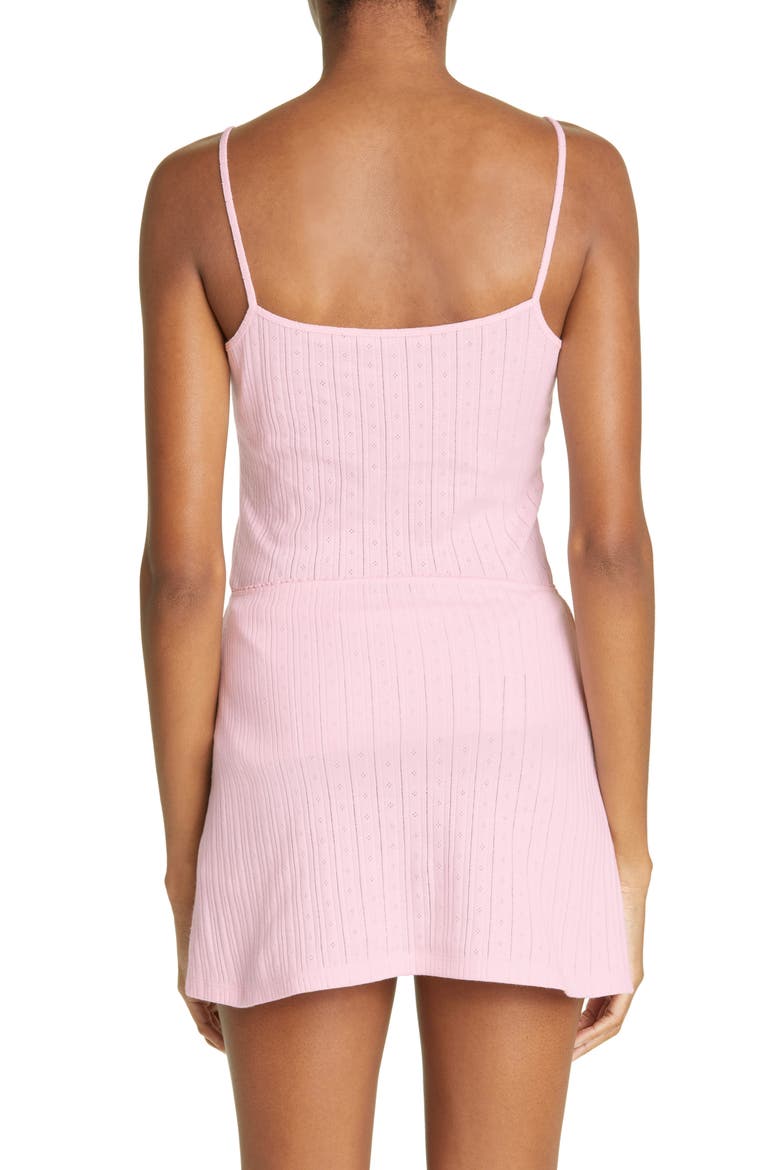 Kamashi Pointelle Organic Cotton Tank, Alternate, color, PINK