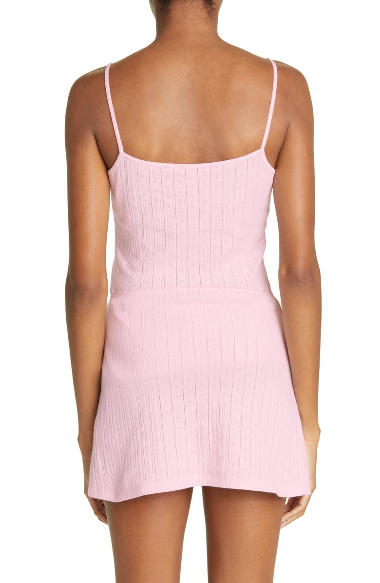 Paloma Wool Kamashi Pointelle Organic Cotton Tank, Alternate, color,