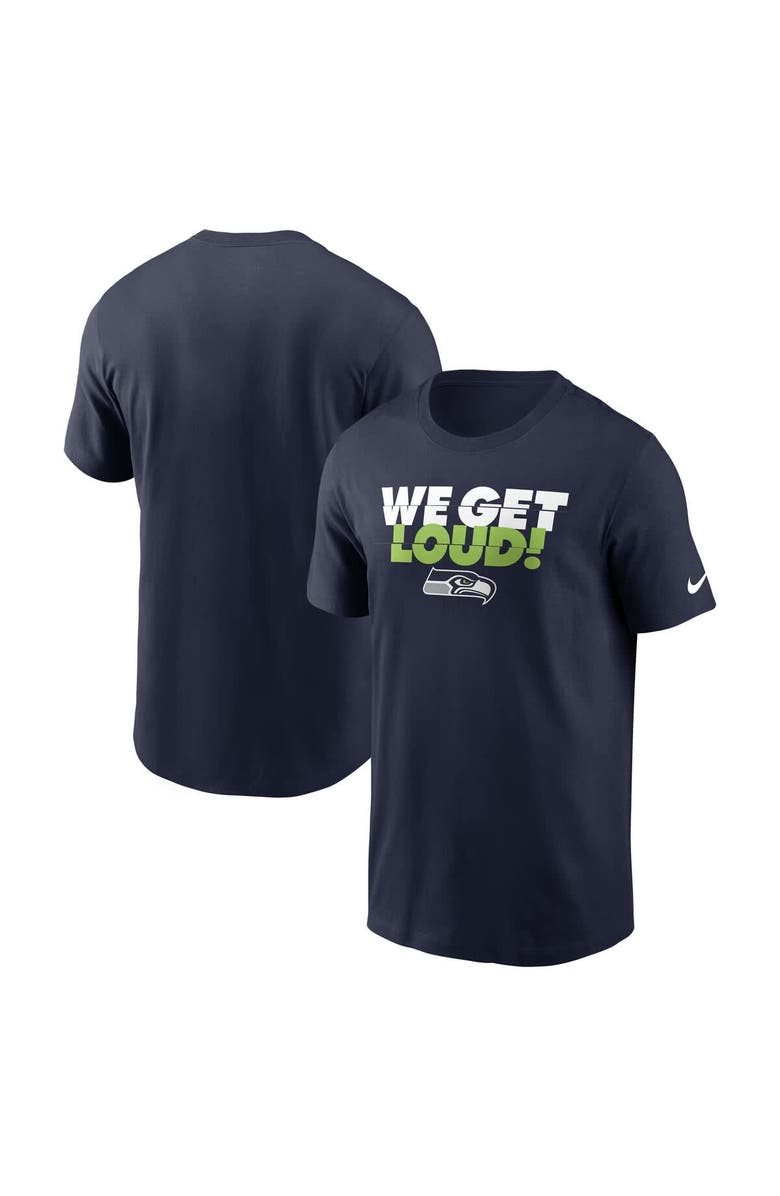Nike Men's Nike College Navy Seattle Seahawks Hometown T-Shirt, Alternate, color, College Navy