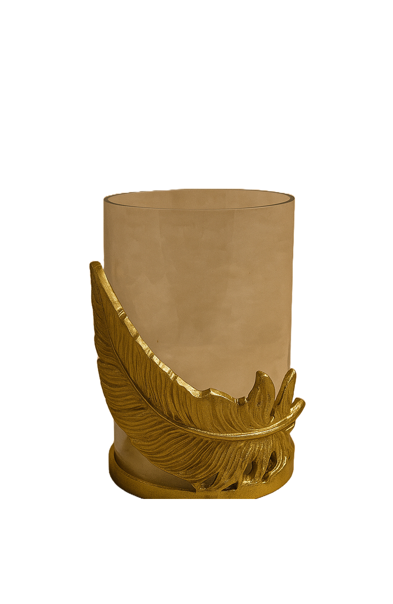 Raiz Studio Fleather Glow Candle Holder, Main, color, Gold