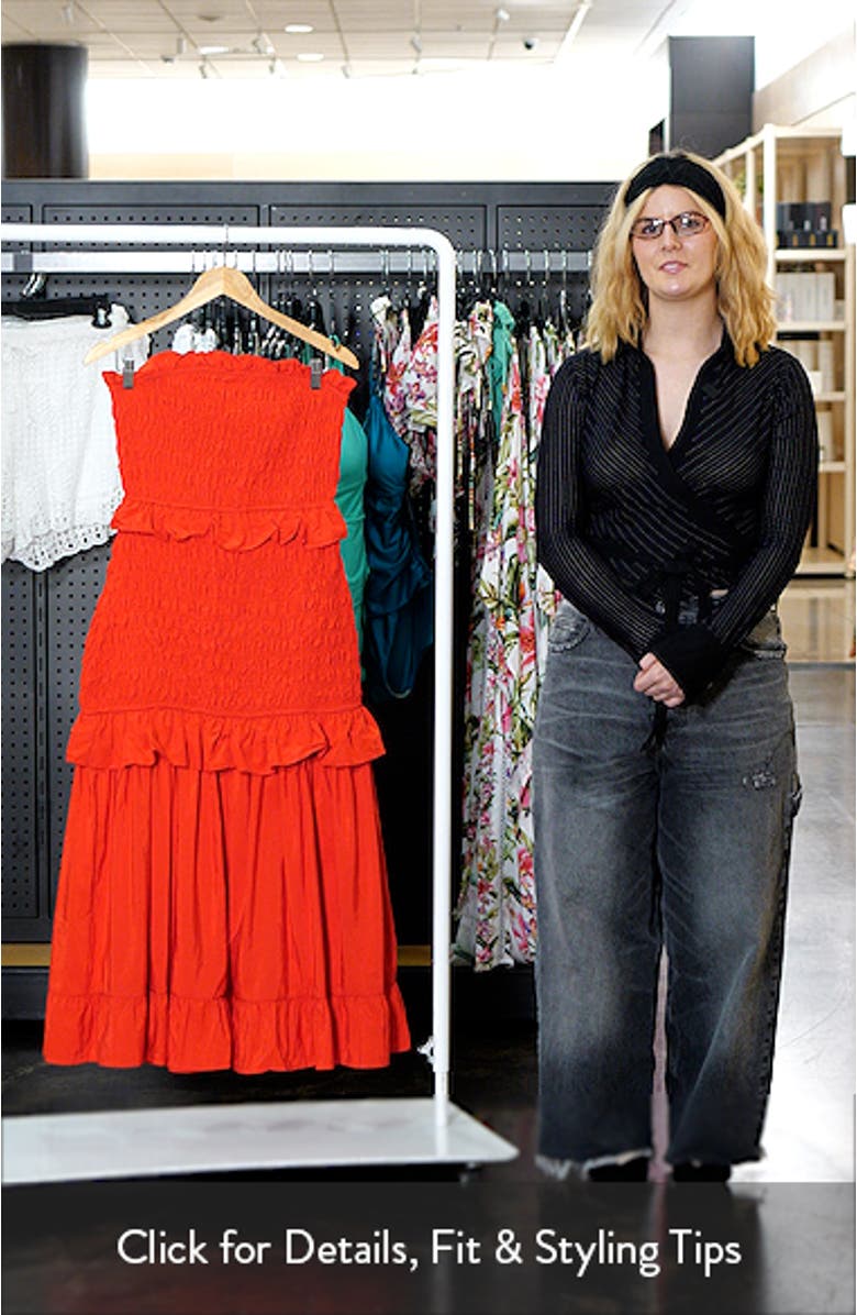 Ruffle Smocked Maxi Dress, sales video thumbnail