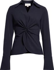 Cinq à Sept Mckenna Knot Waist Shirt