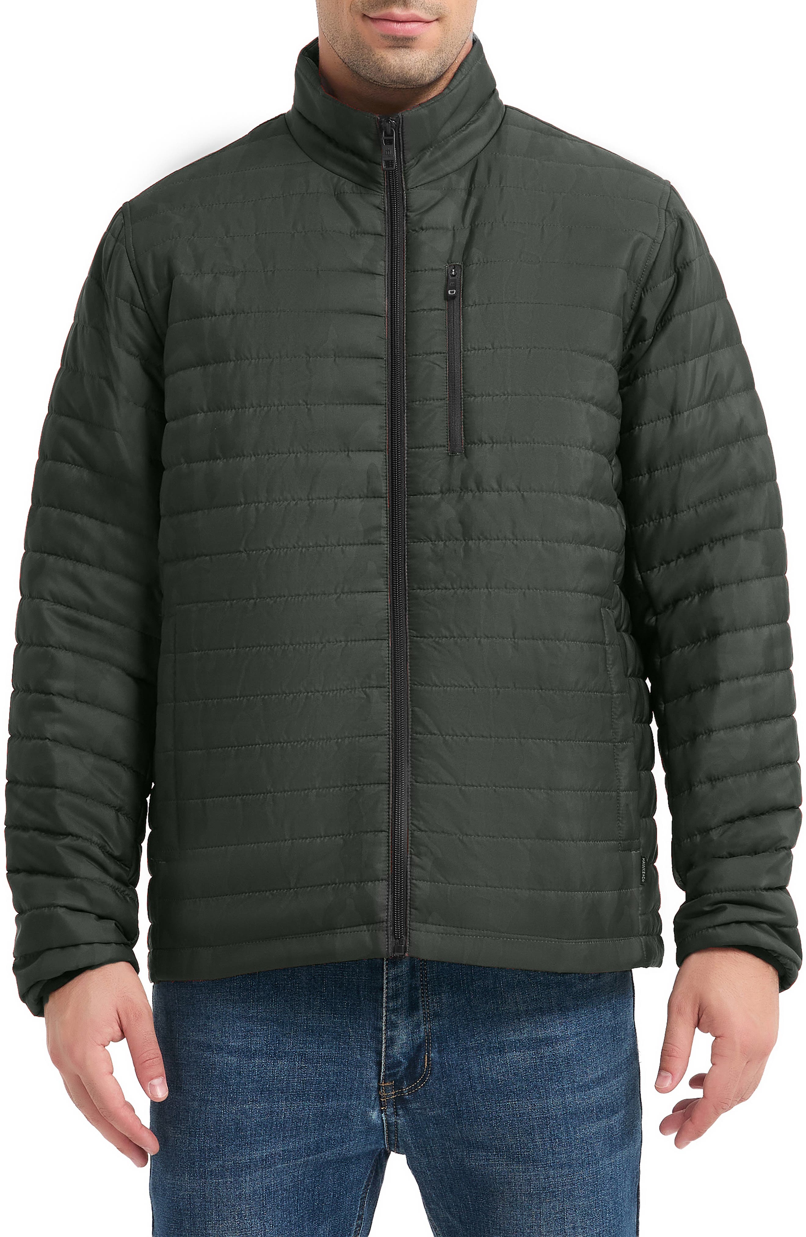 HAWKE & CO Rail Water Resistant Quilted Jacket