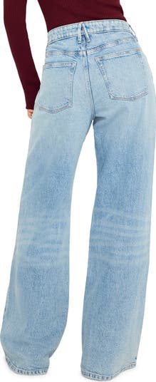 Good Ease Crossover Waist Wide Leg Jeans