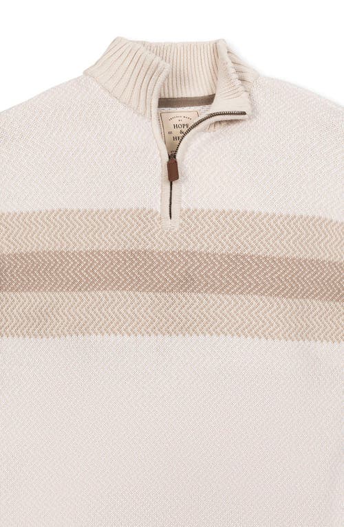 Hope & Henry Organic Half Zip Pullover Sweater In Multi