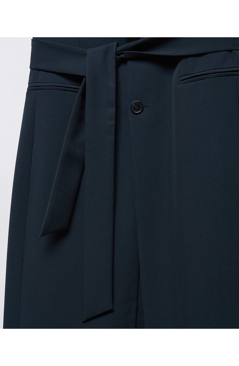 MANGO Tie Waist Long Vest, Alternate, color,