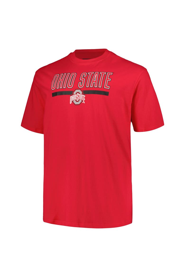 Men's Profile Scarlet Ohio State Buckeyes Big & Tall Team T-Shirt, Alternate, color, Scarlet
