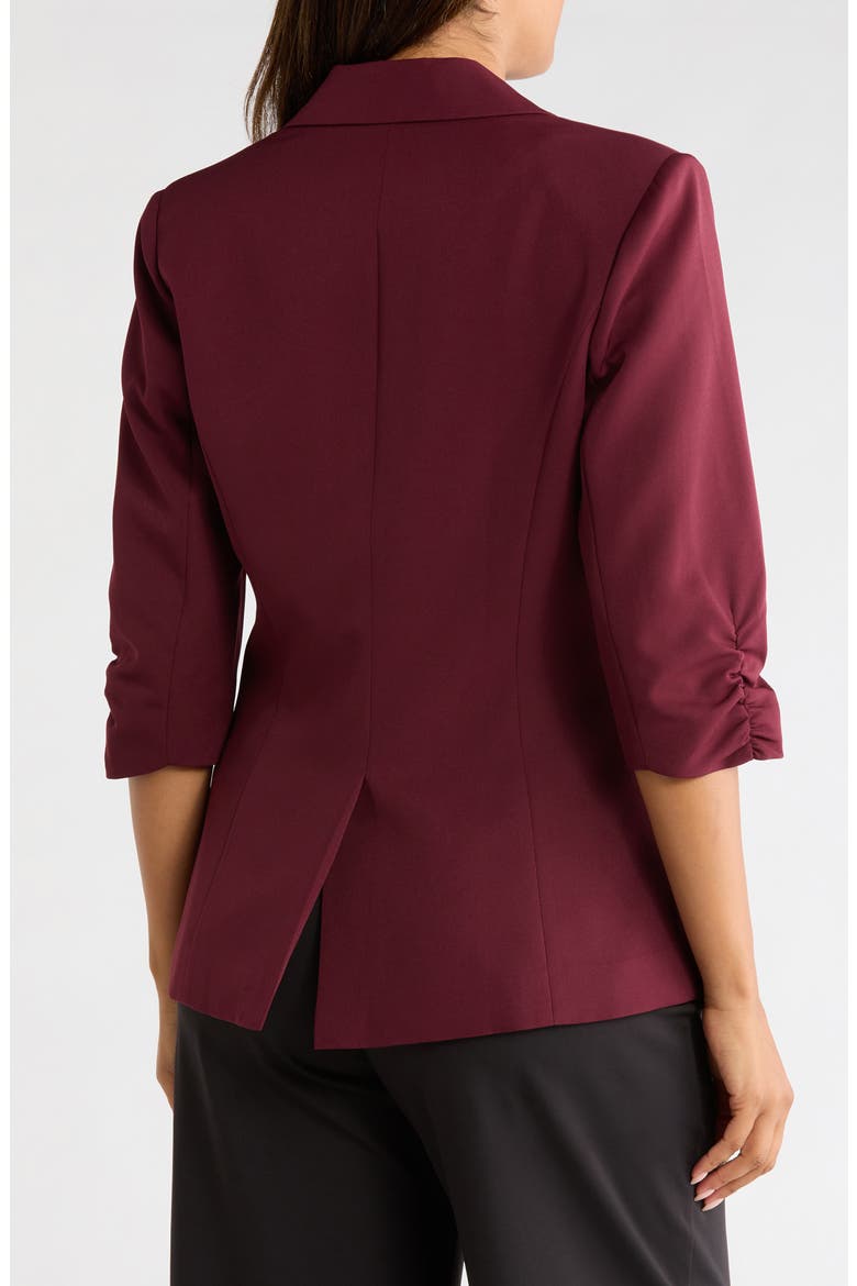 Tailored Longline Blazer, Alternate, color, BURGUNDY