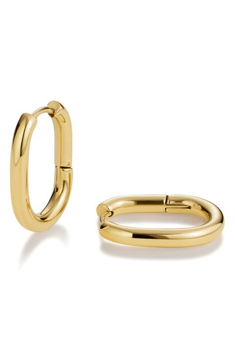 Oval Hoop Earrings