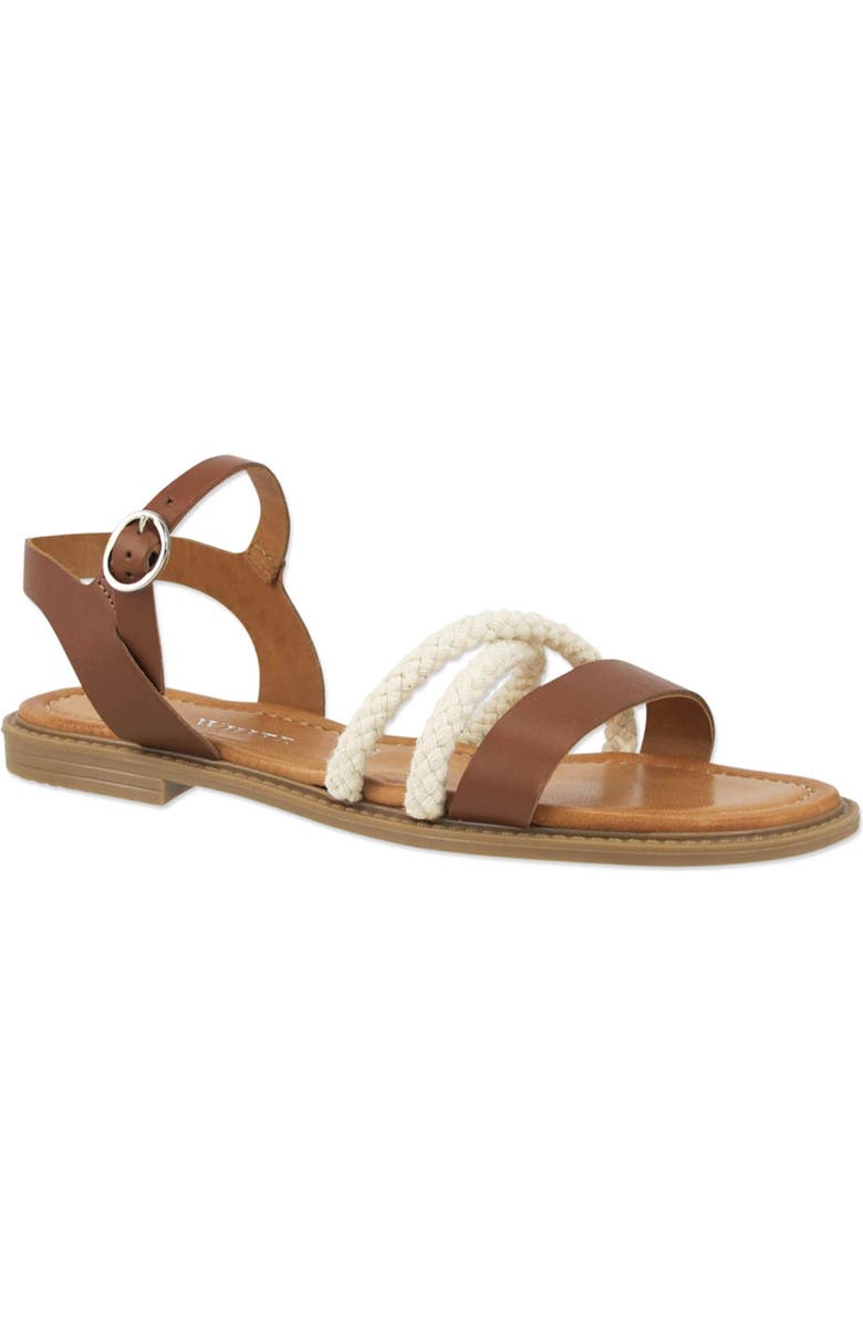 Ron White Sara Braided Trim Flat Sandal, Main, color,