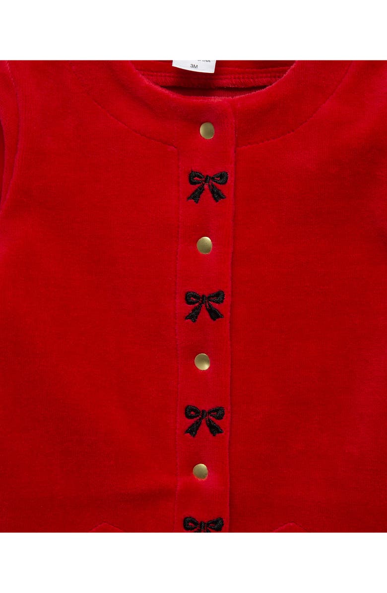 Little Me Cardigan, Bodysuit & Leggings Set, Alternate, color, Red Plaid