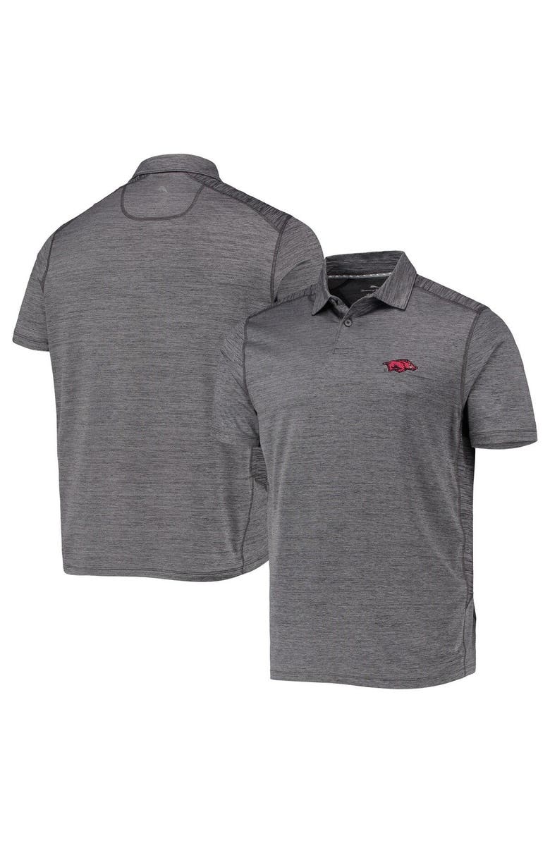 Tommy Bahama Men's Tommy Bahama Gray Arkansas Razorbacks Delray IslandZone Polo, Main, color,