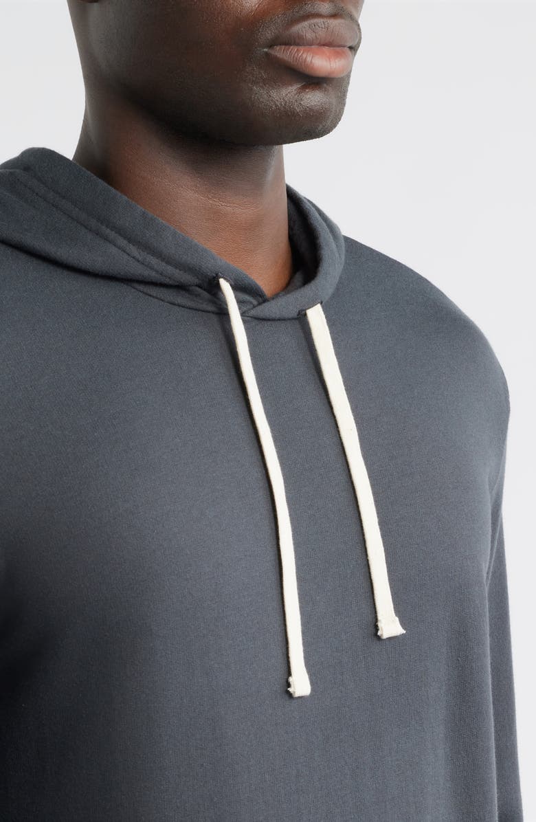 Marine Layer Cotton Blend French Terry Pullover Hoodie, Alternate, color, Asphalt Grey