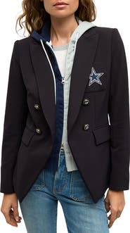 Veronica Beard x NFL Hoodie Dickey Jacket