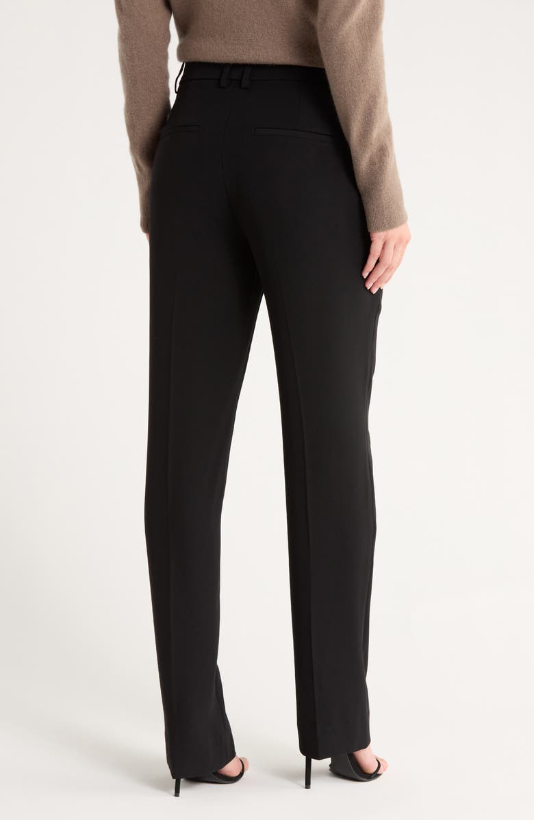 Vince High Waist Pleated Pants, Alternate, color, Black