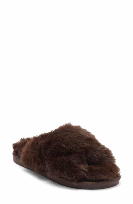 Nine West X-Band Faux Fur Slipper