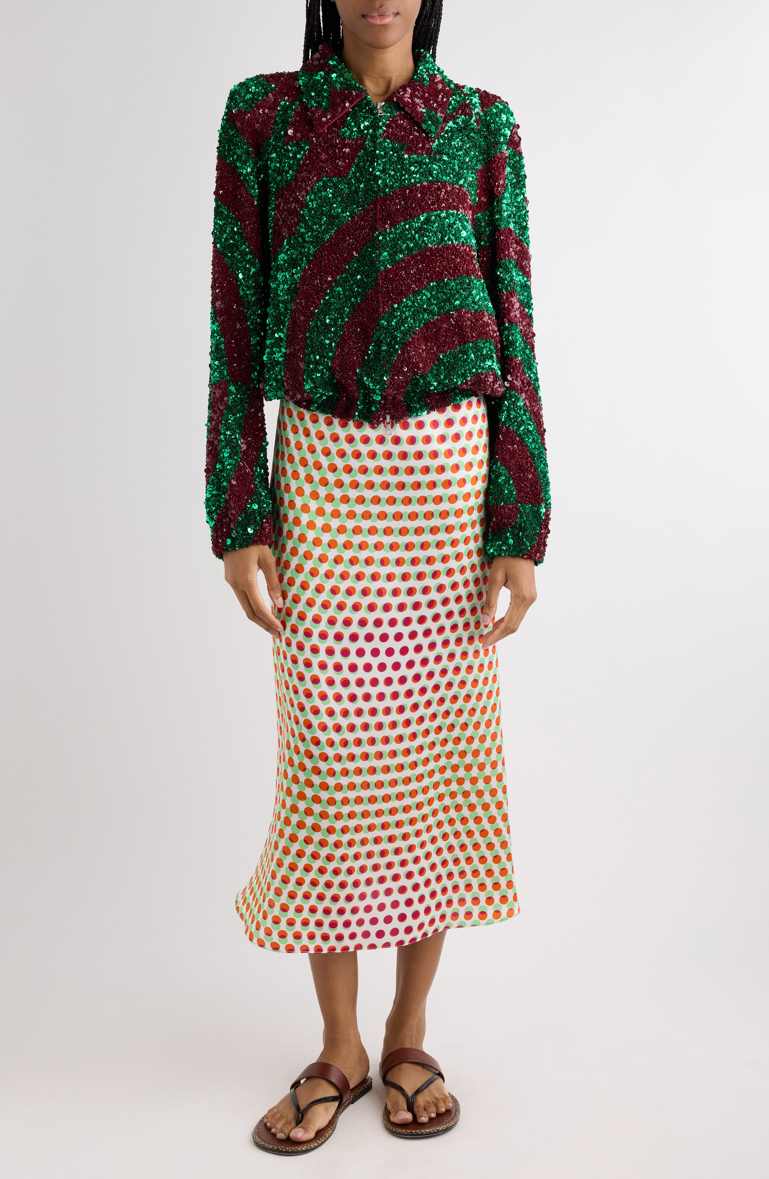 Abstract Sequin Jacket - image 2