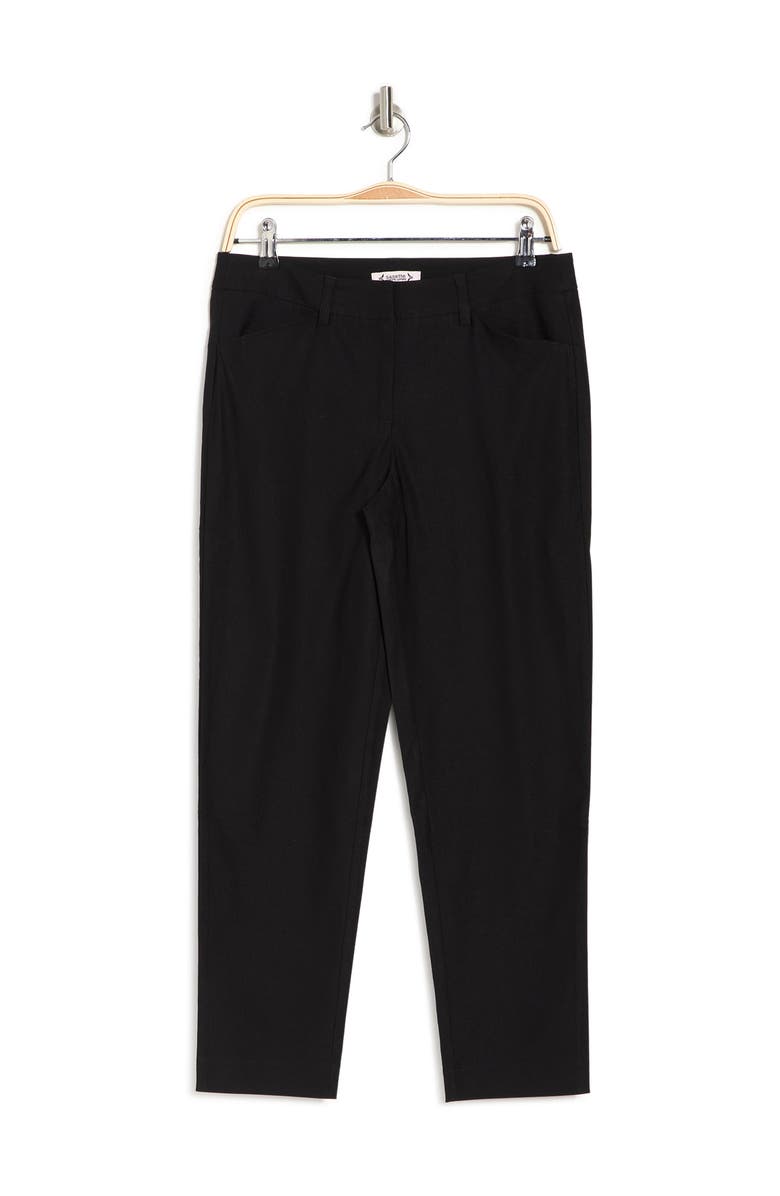 Nanette Lepore Slim Ankle Pants, Alternate, color, Very Black