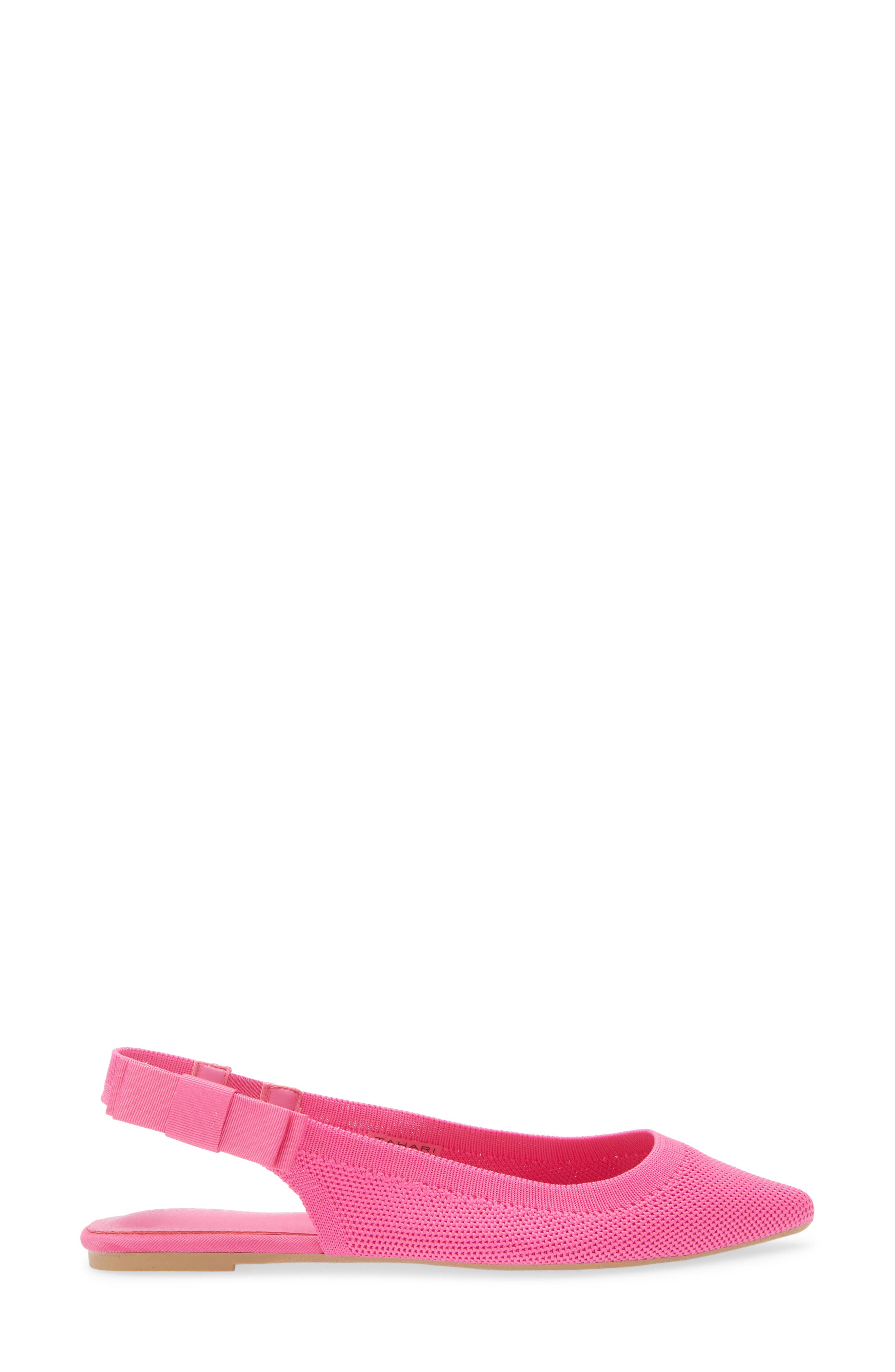 Tahari Knit Slingback Flat, Alternate, color, Pink