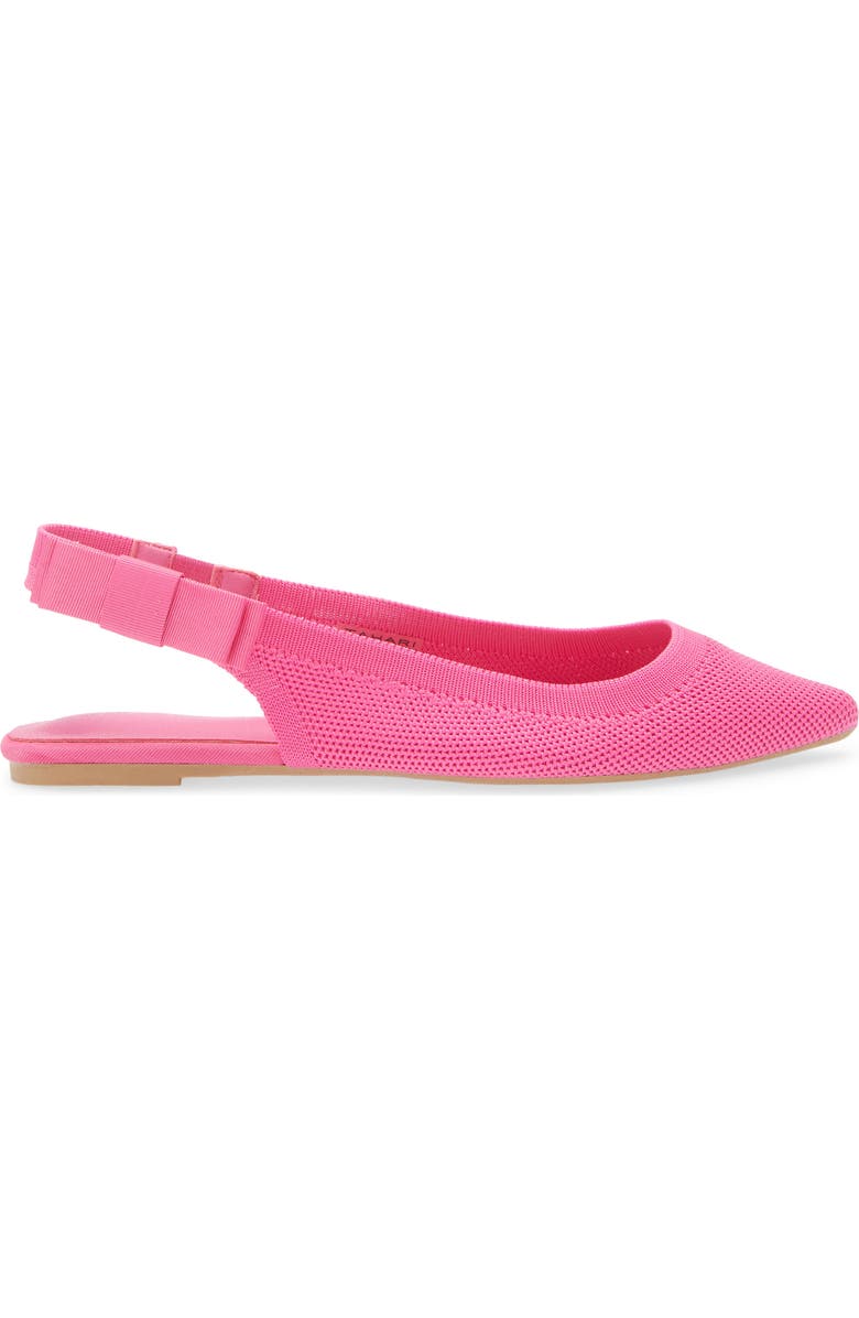 Tahari Knit Slingback Flat, Alternate, color, Pink