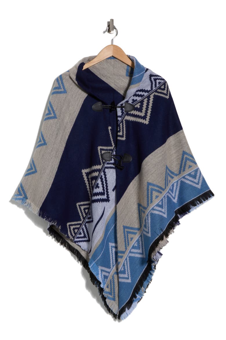 Geometric Wrap, Main, color, NAVY/ BLUE/ BEIGE