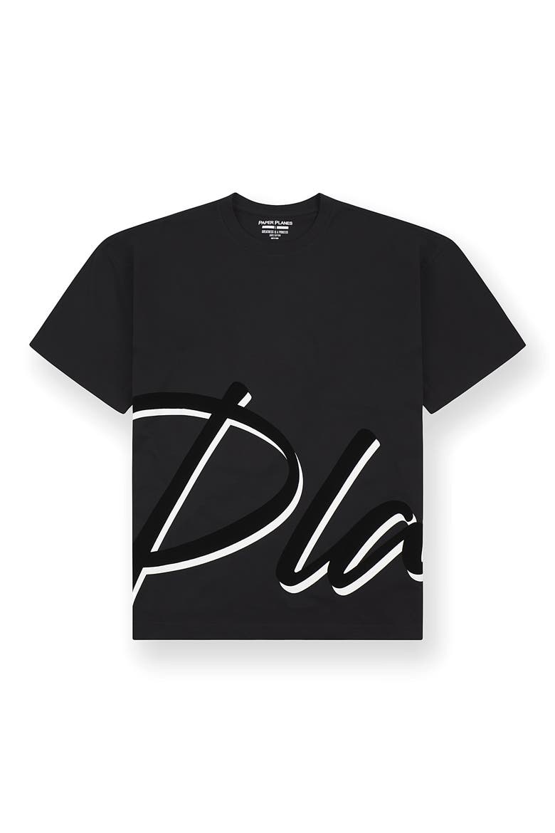 Planes Graphic Cotton T-Shirt, Main, color, BLACK